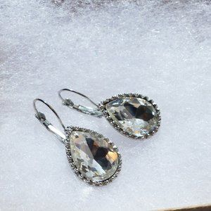 Simulated diamond earrings